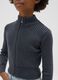 Girl's grey fitted pure cotton cardigan_2