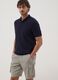 Grey linen-blend cargo Bermuda shorts_0