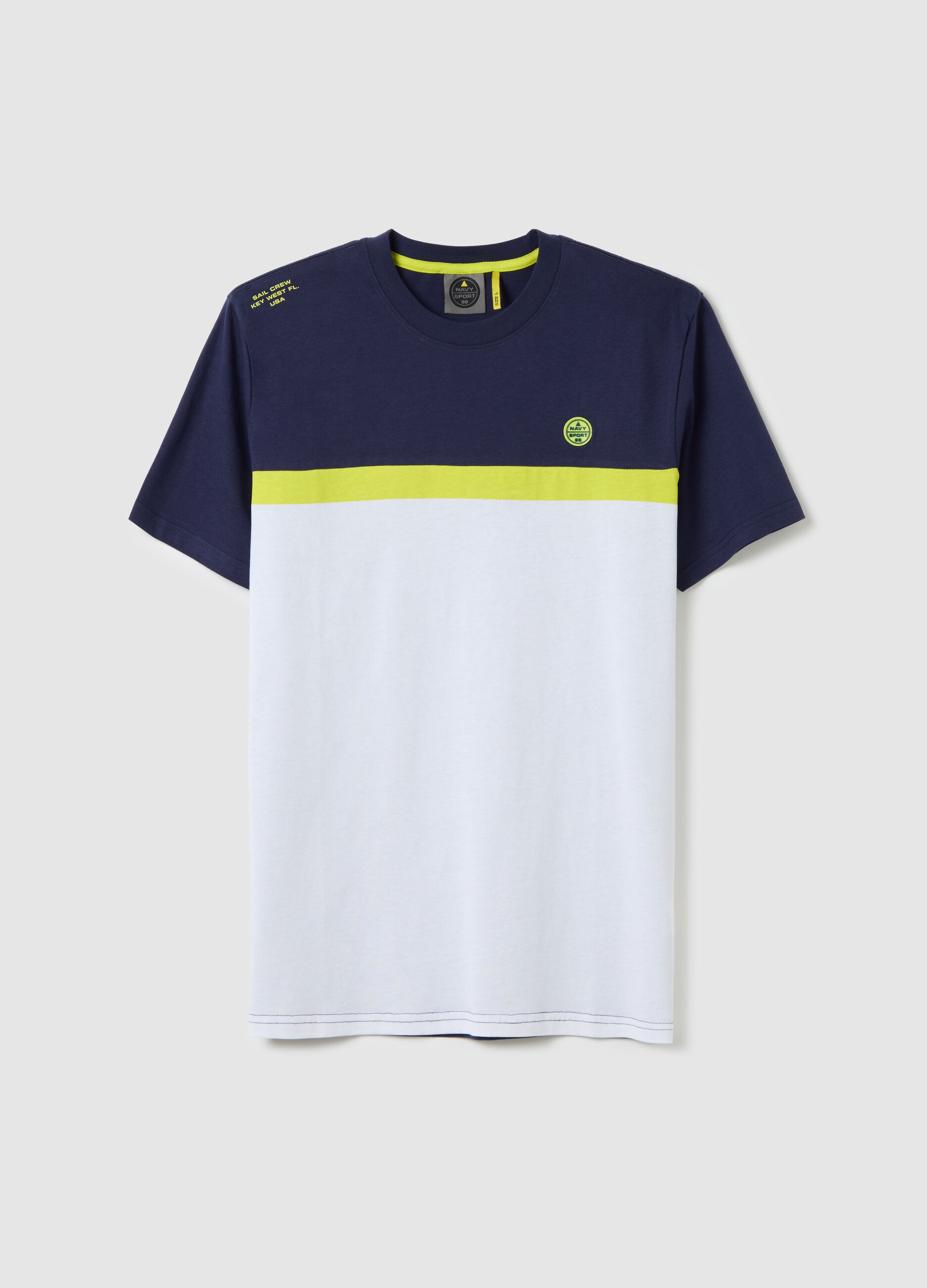 Colourblock T-shirt with contrasting details