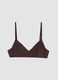 Brown triangle bikini top with removable padding_4