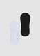 2-pack of multicolour invisible socks in stretch cotton blend_0