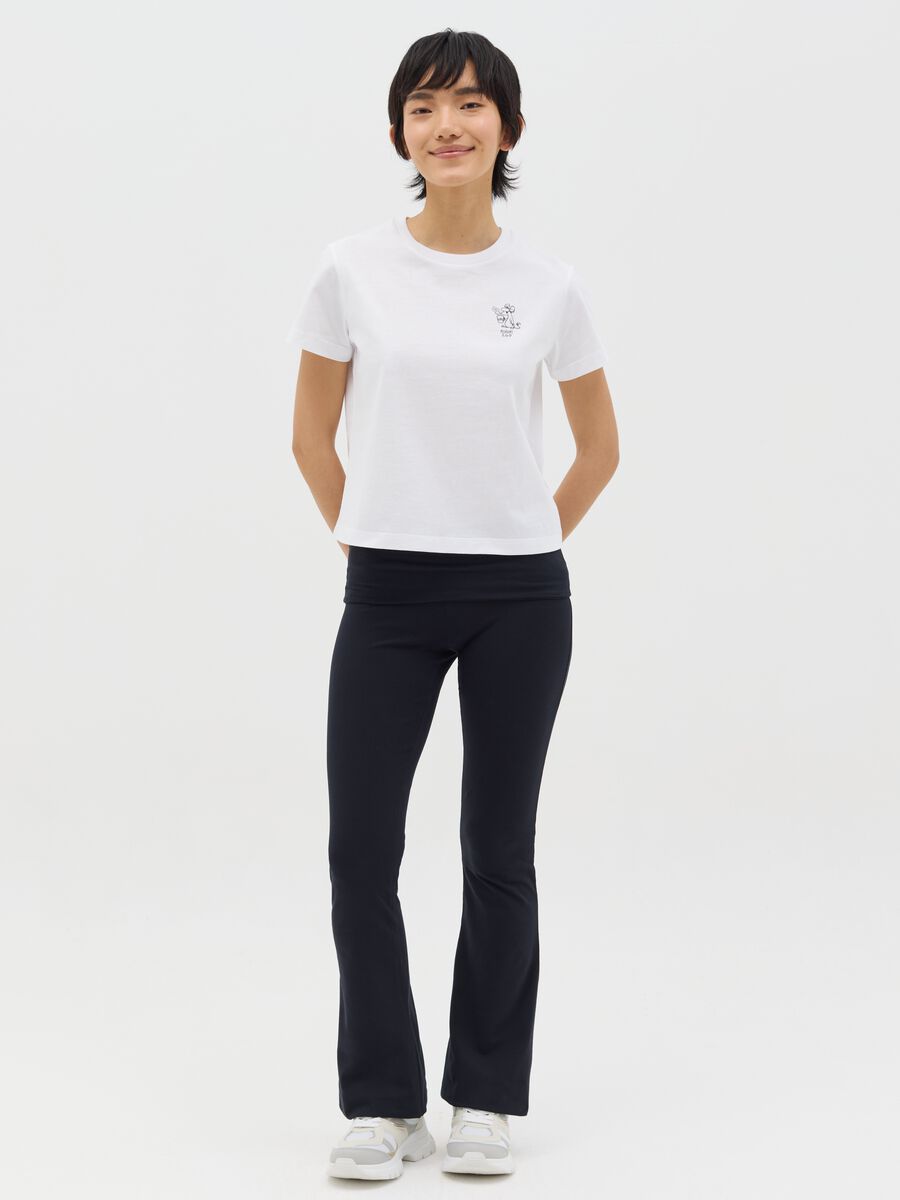 White boxy-fit T-shirt in cotton_1