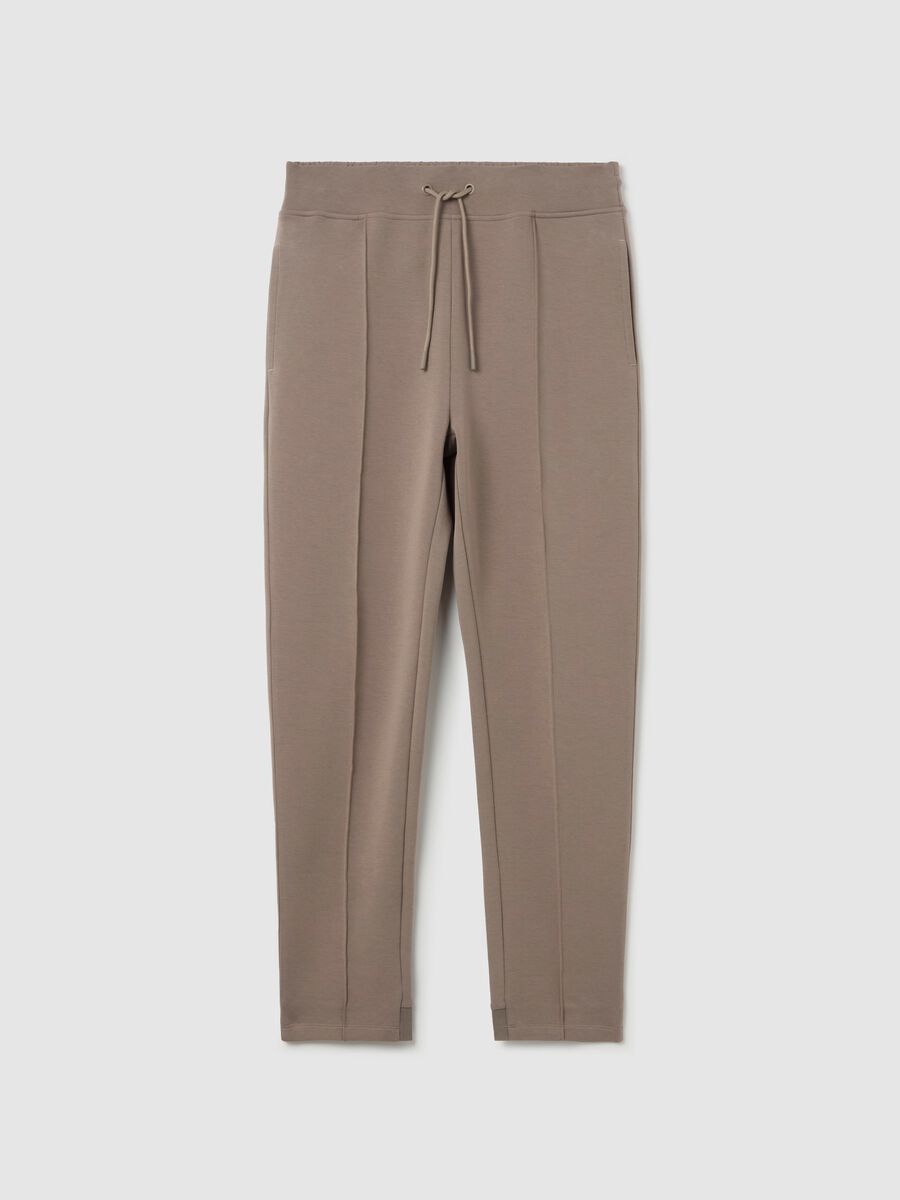 Technical fabric joggers with drawstring_4