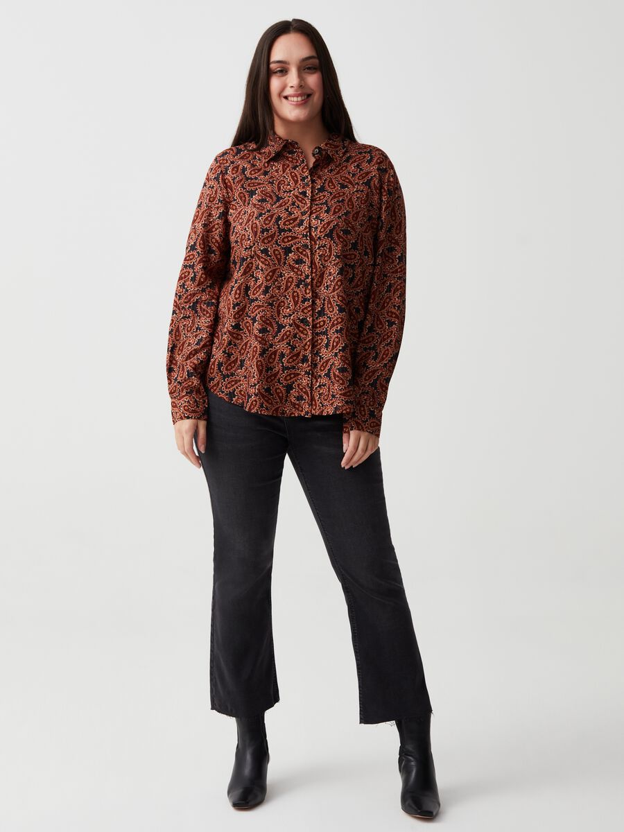 Jeans flare fit cropped Curvy_0