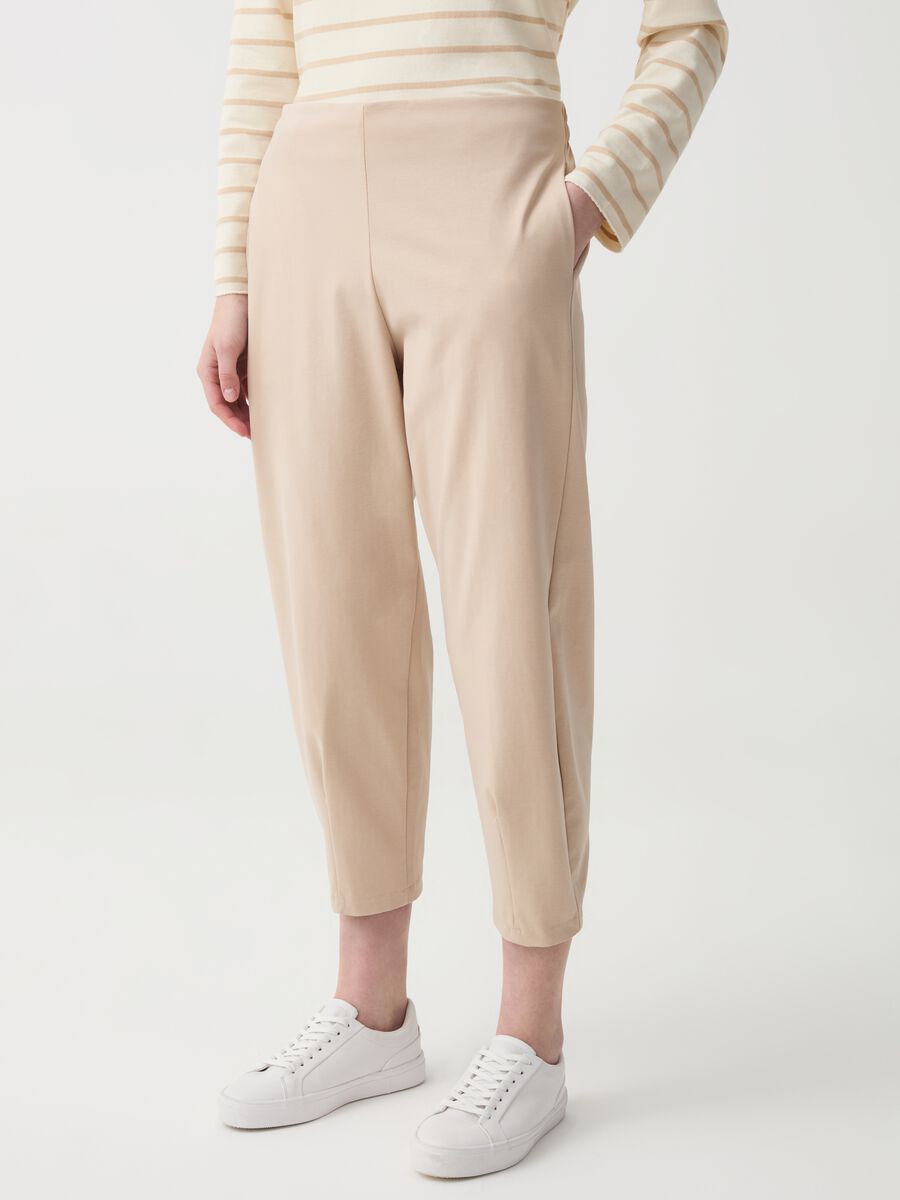 Carrot-fit cropped trousers_2