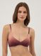 Brown stretch bikini top with ombr&eacute; effect_0