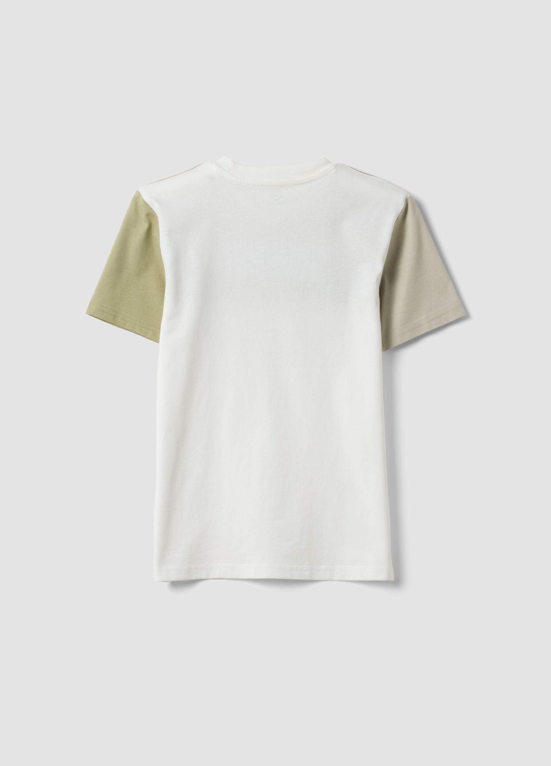 White pure cotton short-sleeve T-shirt