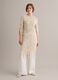 Beige crochet dress in cotton-viscose blend, regular fit_0