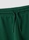Pantaloni jogger verdi in puro cotone organico con coulisse per bimbo_3
