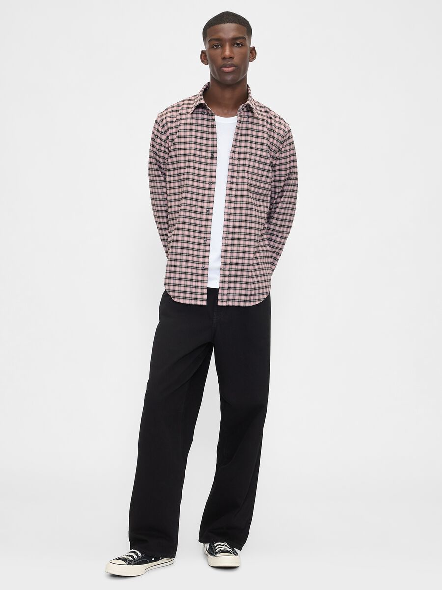 Stretch Pink Checked Shirt_1