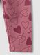 Leggings viola in misto cotone organico con fantasia animalier per bimba_3
