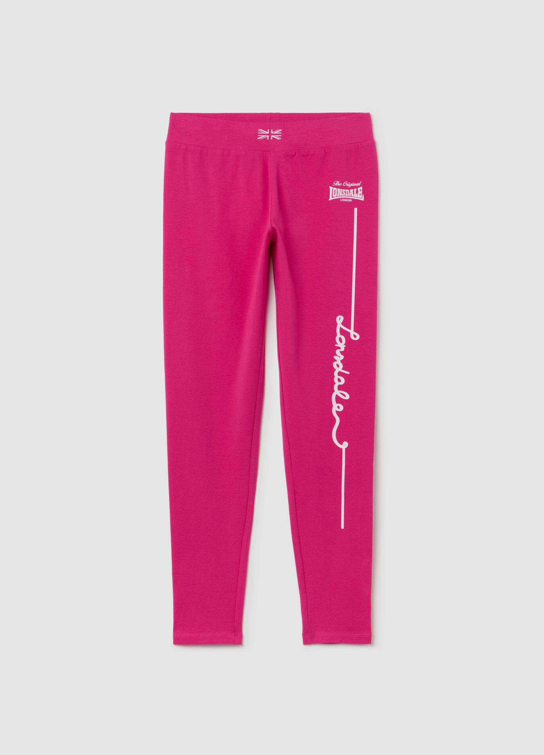 Leggings with logo print