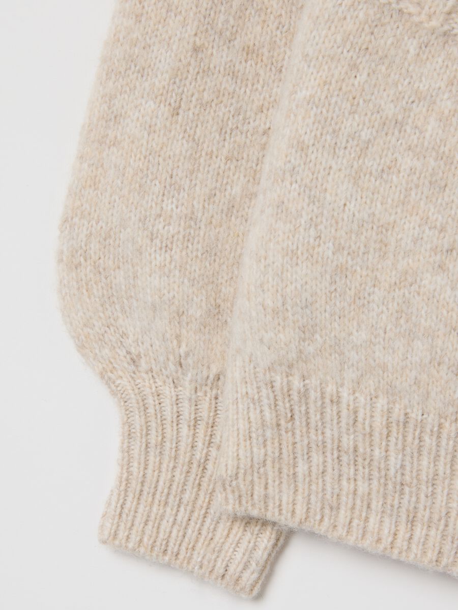 Girl's Beige Regular Fit Jumper_3