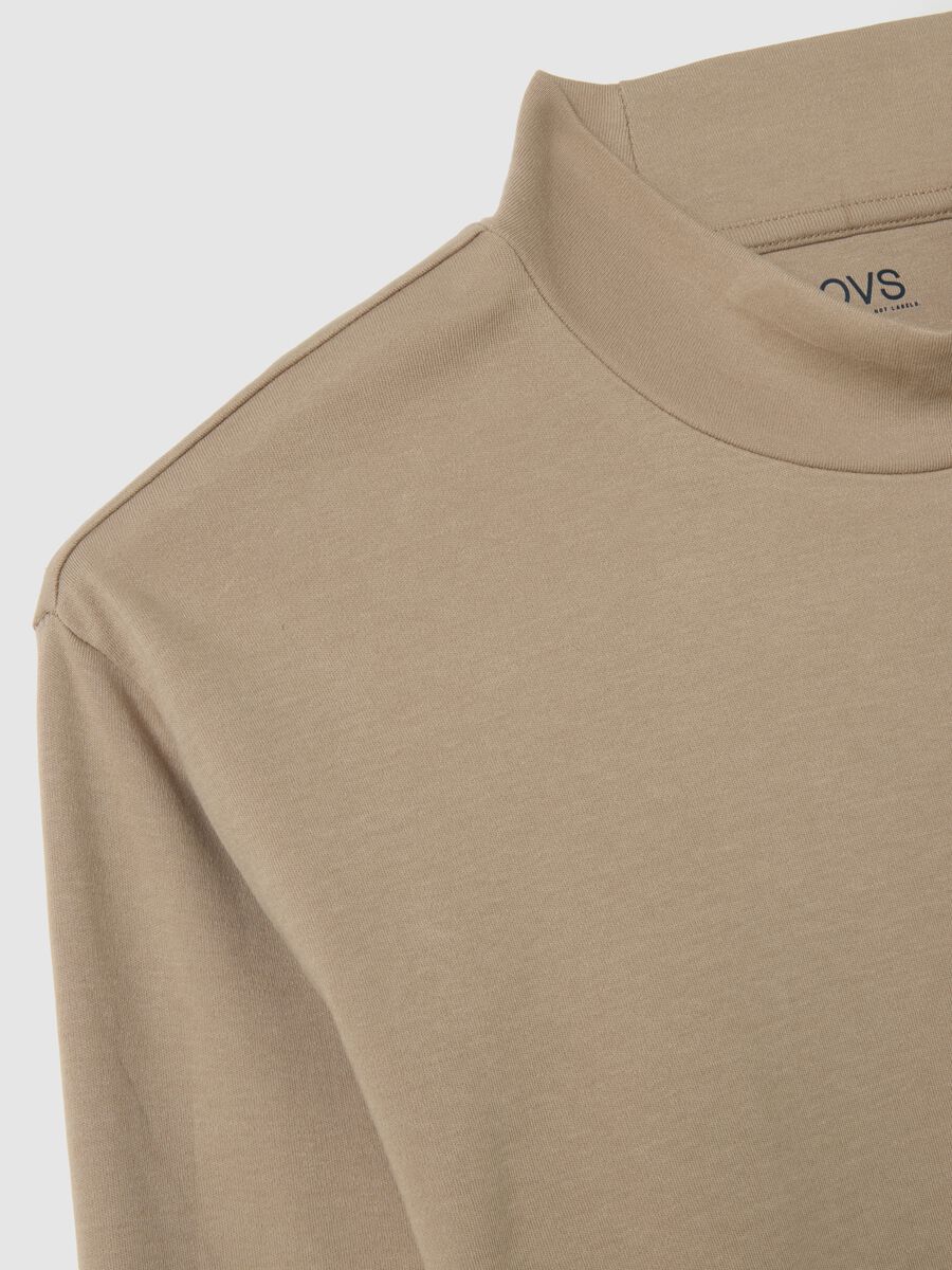 Beige pure cotton sweater regular fit_1