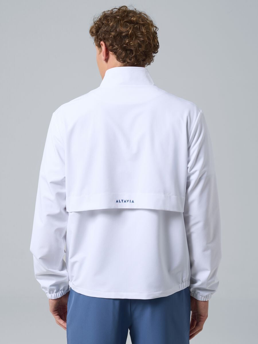 Giacca sportiva bianca in tessuto elasticizzato ALTAVIA COURT_2