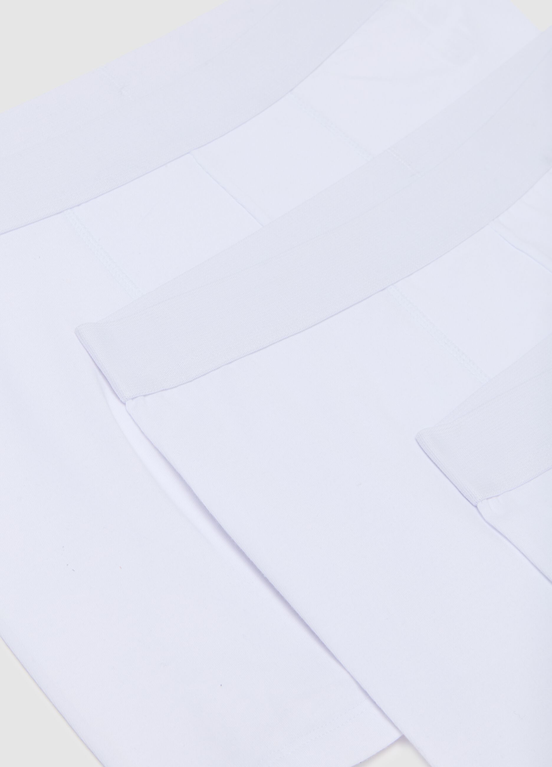 Regular Fit White Cotton Stretch Boxer Two-Pack Set