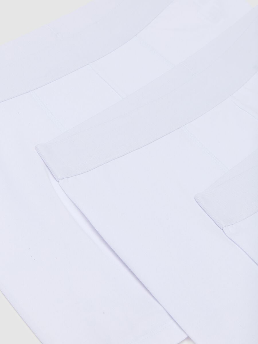 Regular Fit White Cotton Stretch Boxer Two-Pack Set_5