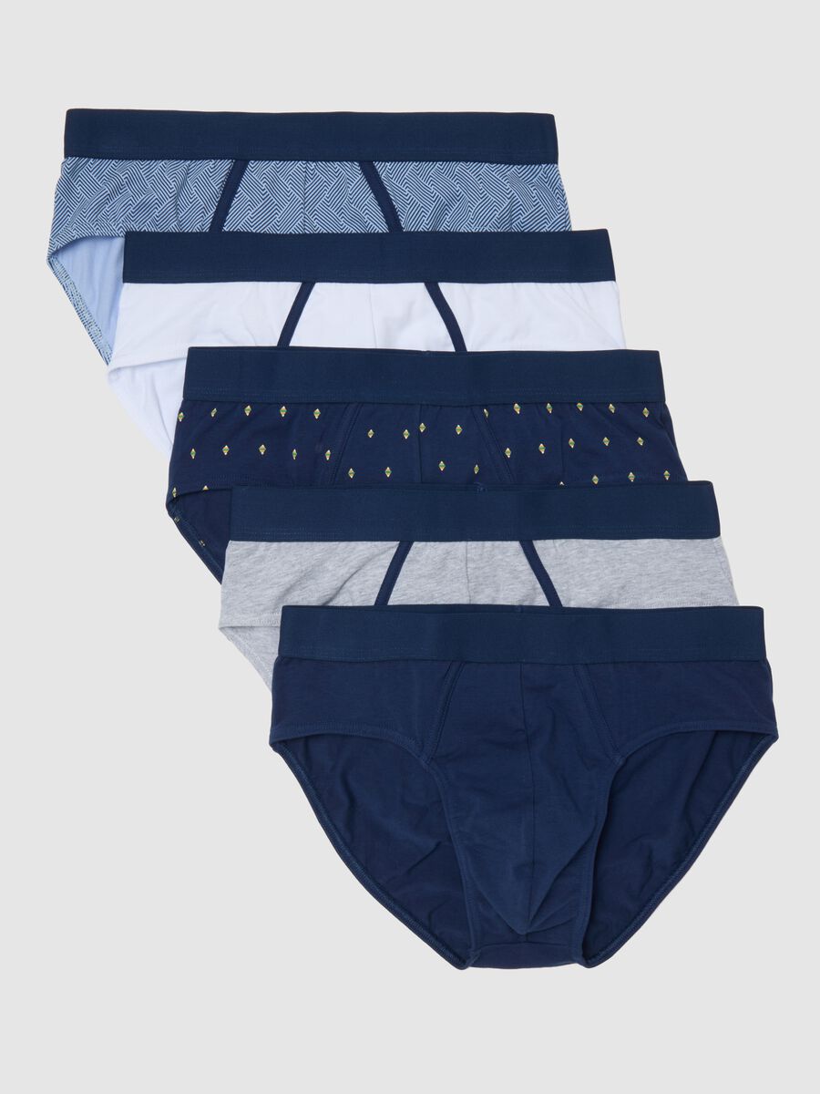 Multipack multicolour stretch cotton briefs_0
