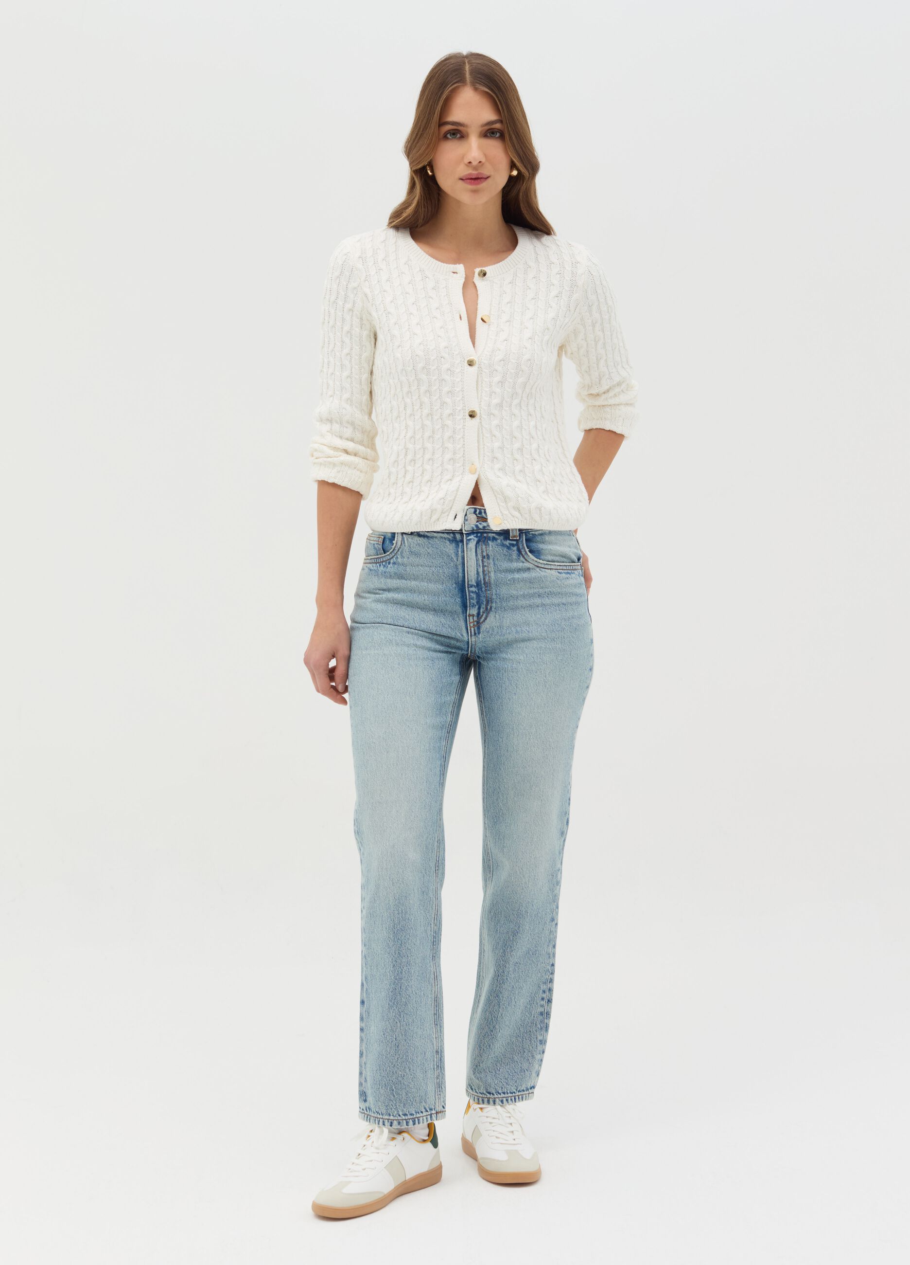 Five-pocket,straight-fit jeans