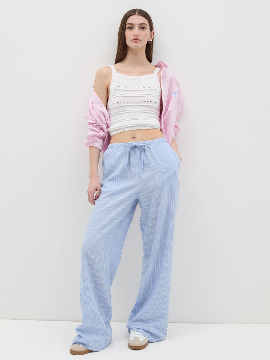 Relaxed-fit trousers with drawstring_0