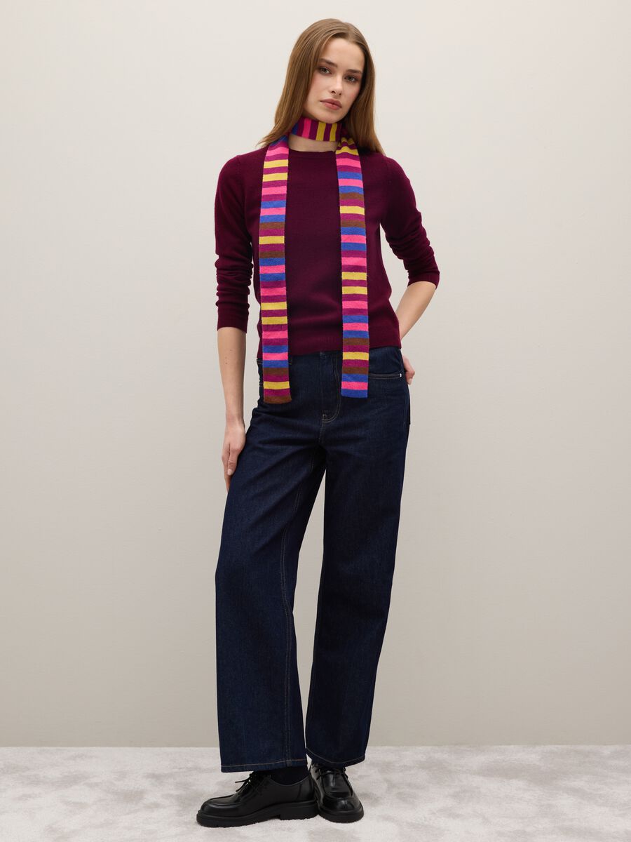 Multicolour striped scarf_1