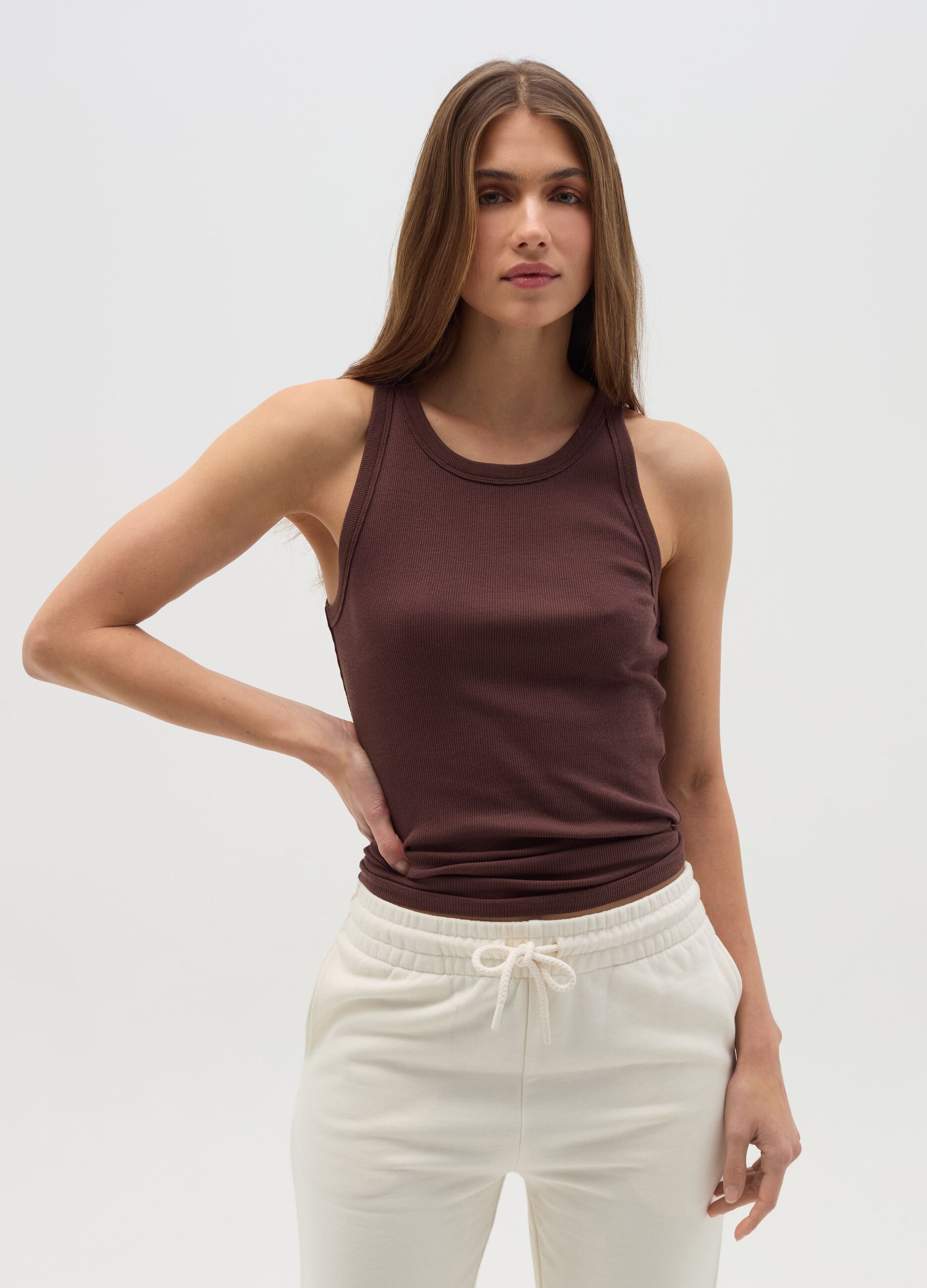 Ribbed tank top