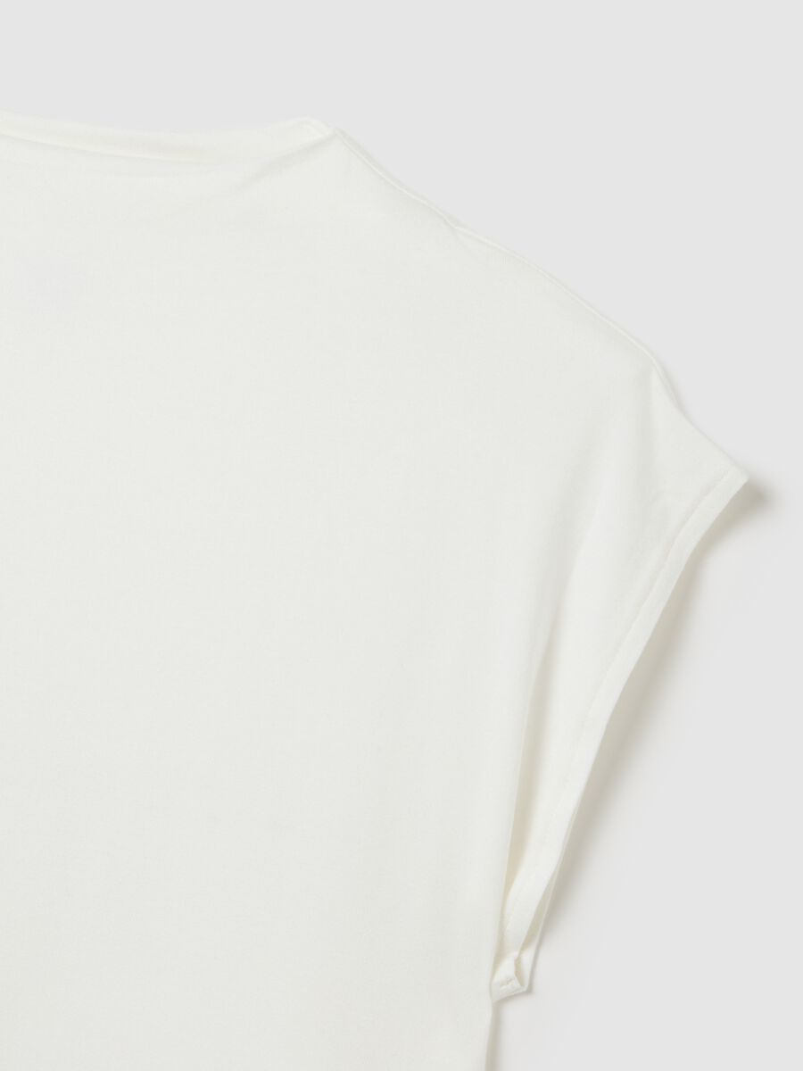 White viscose blend top, regular fit_5