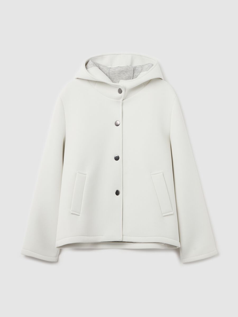 Short jacket with hood and buttons_4