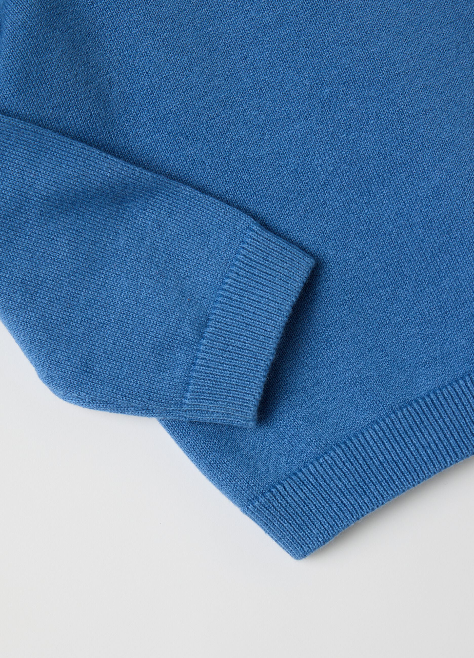 Blue pure cotton children's jumper
