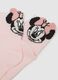 Twin pack of baby girls' multicolour cotton blend socks with Minnie embroidery_1