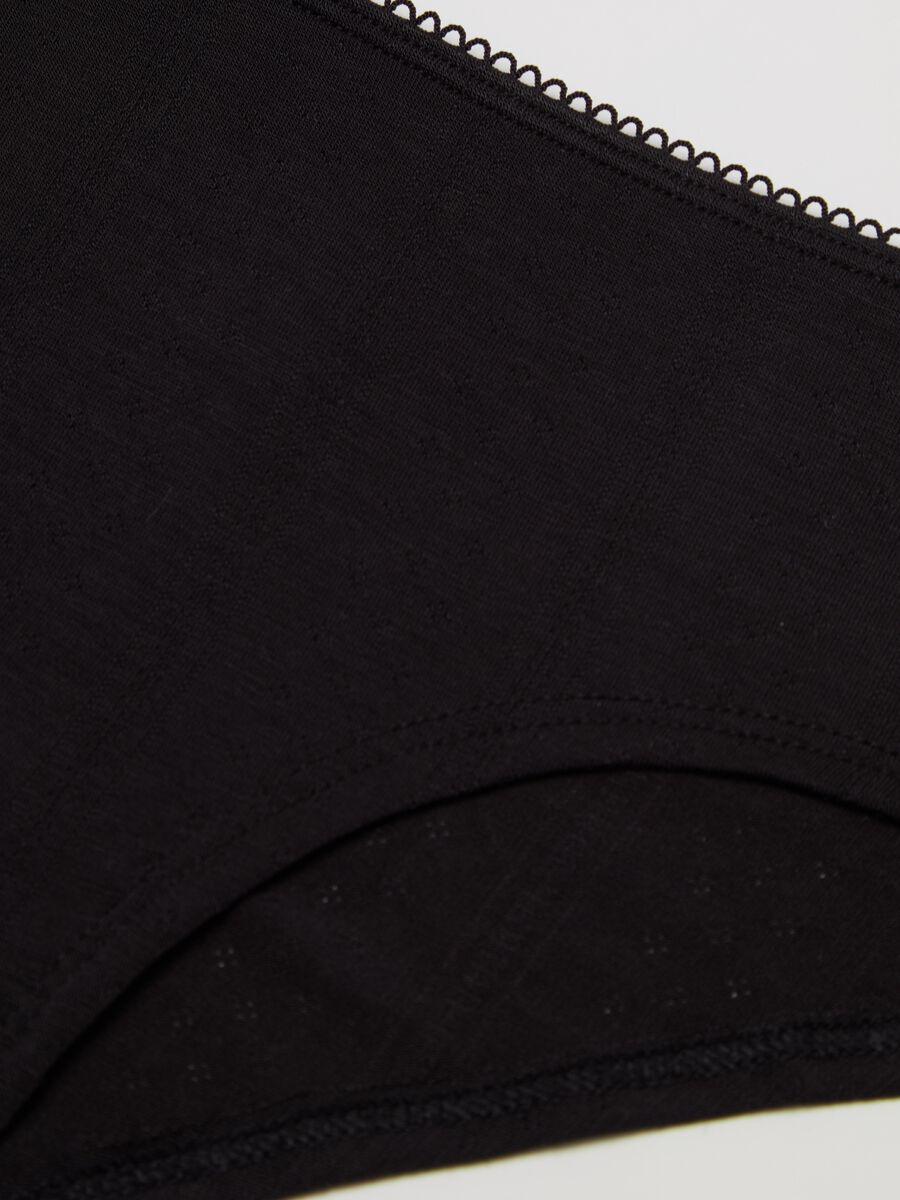 Pointelle French knickers with crochet_5