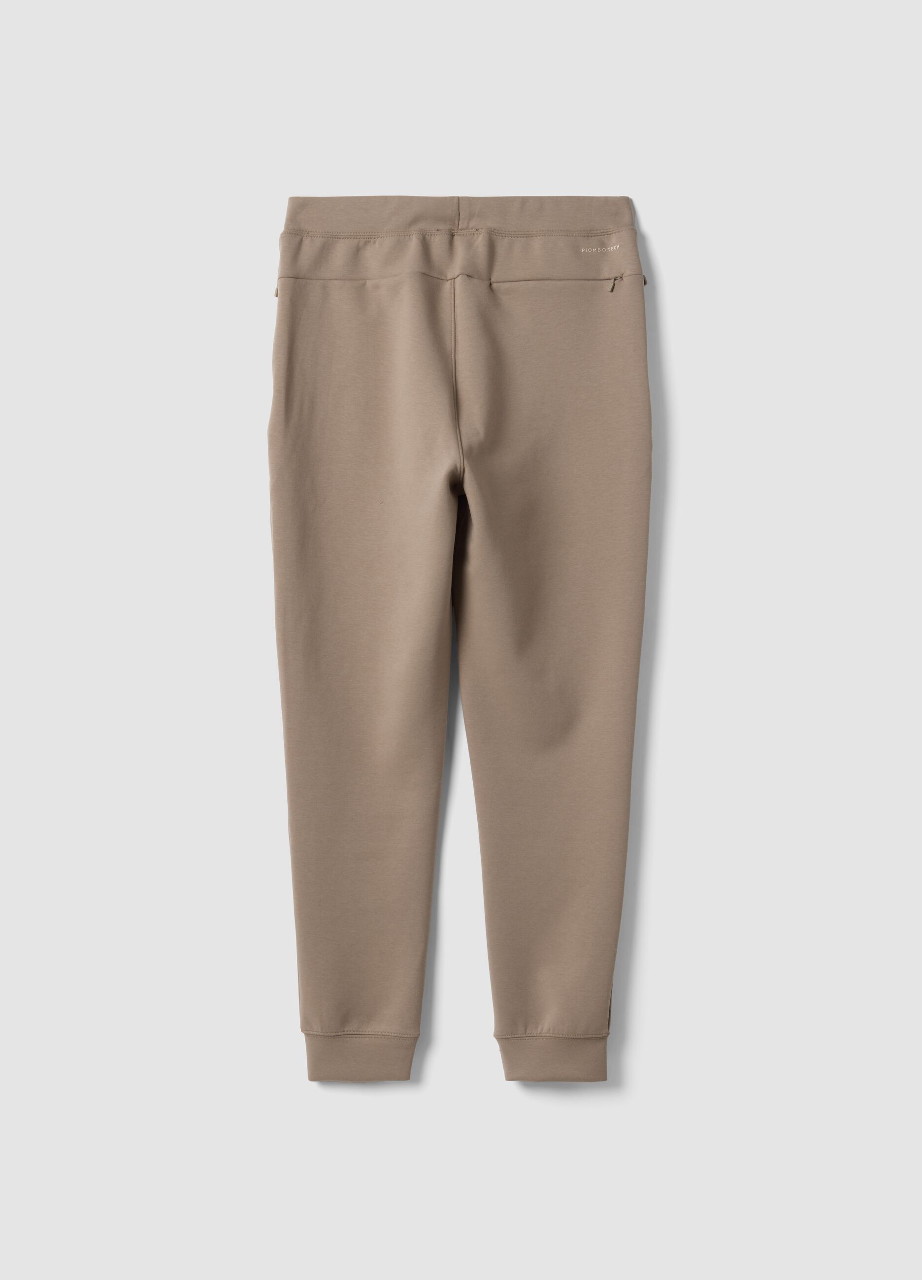 Grey regular-fit joggers in stretch Easy Dry fabric