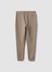 Grey regular-fit joggers in stretch Easy Dry fabric_2