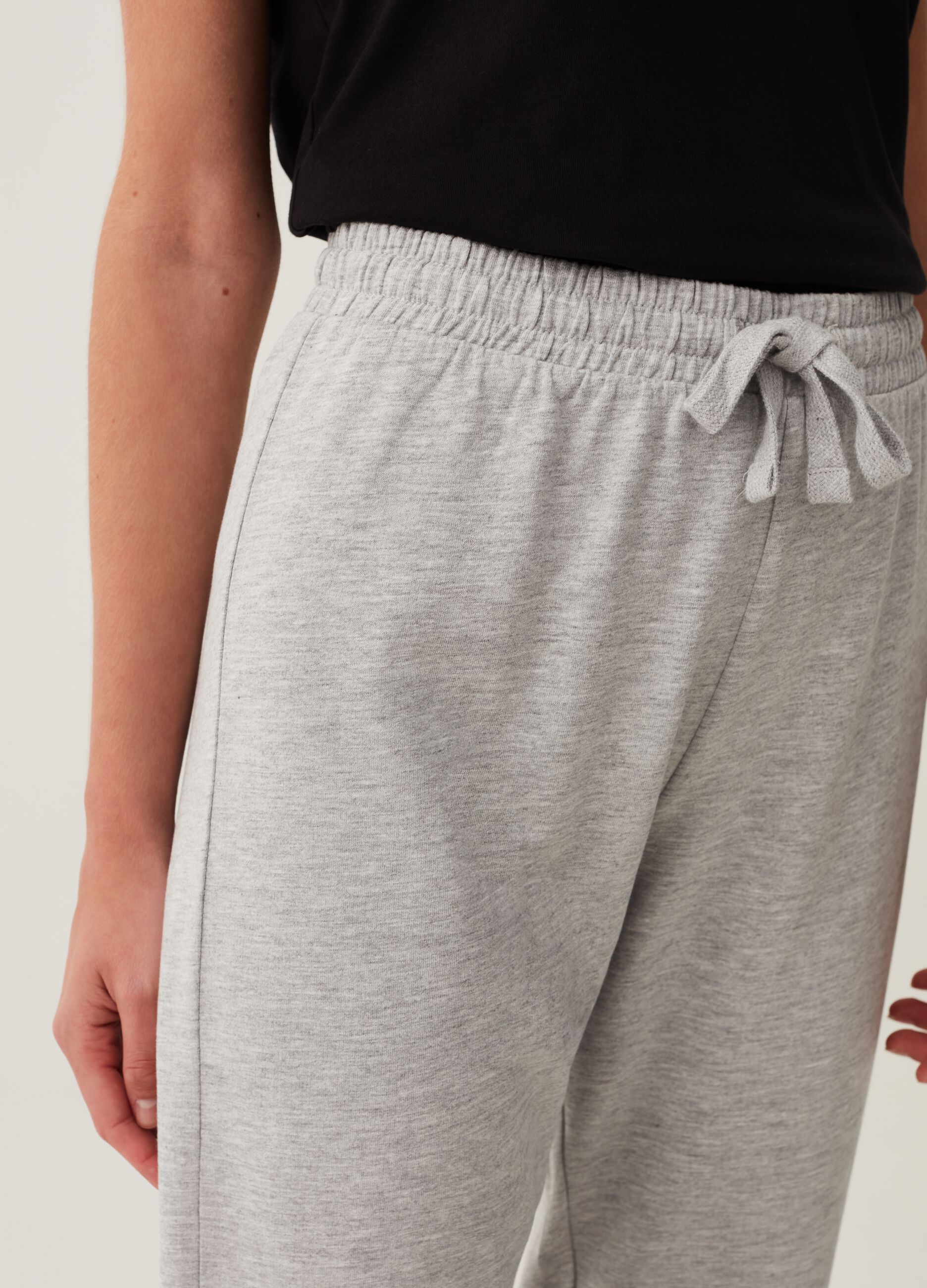 Joggers in French Terry con coulisse_3