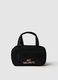 Women's black bag with pink lettering_0