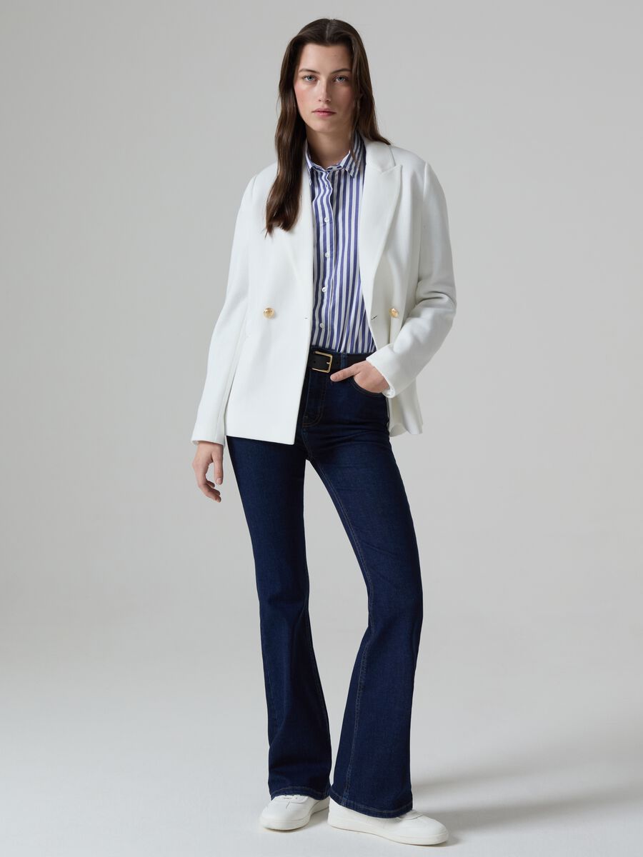 Rinsed flare-fit jeans_0