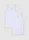 2-pack of white organic cotton crew-neck vests_0