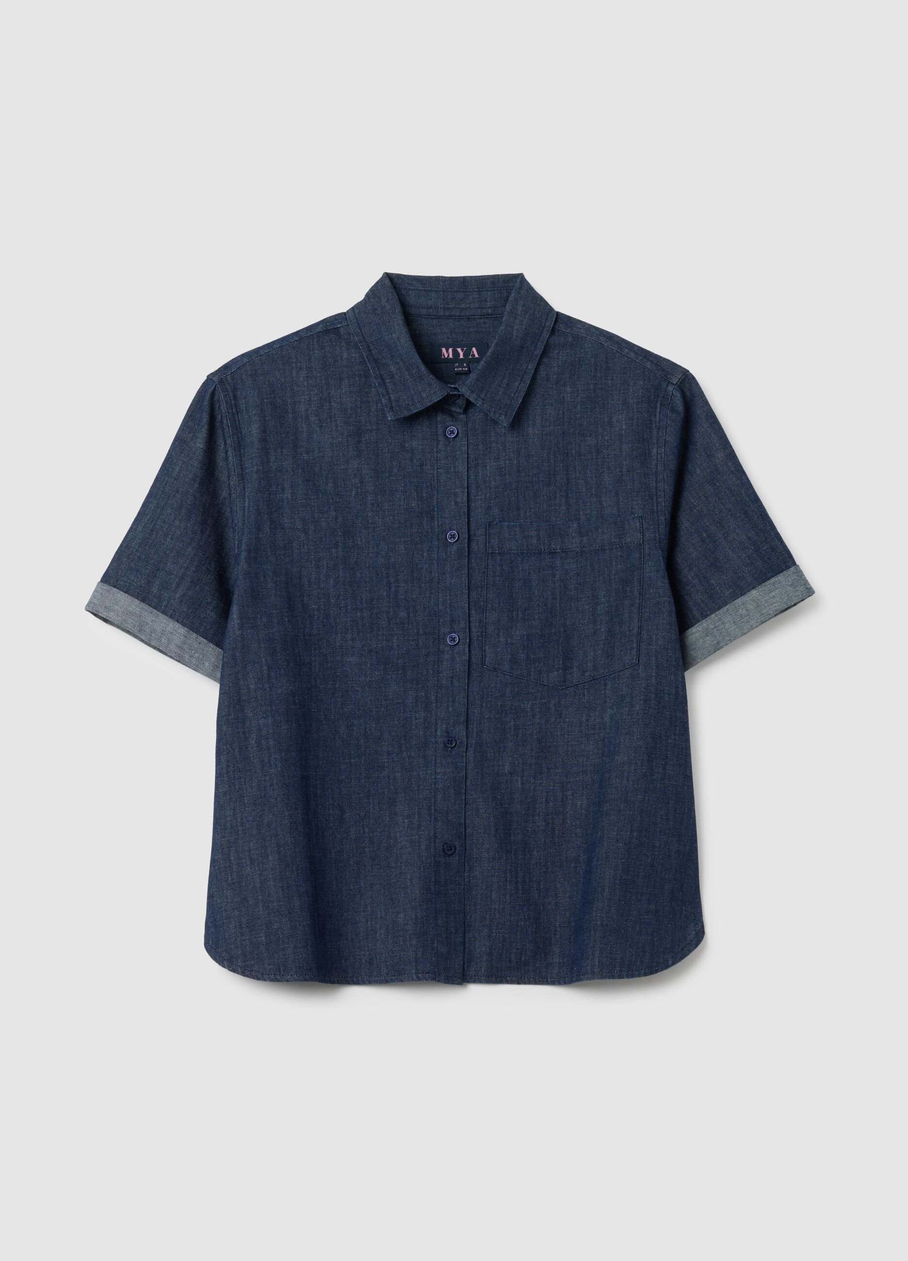 Pure Cotton Denim Shirt