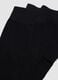 Five-pack of black long socks in stretch organic cotton_1