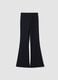 Leggings neri flare in tessuto elasticizzato traspirante ALTAVIA STUDIO_5