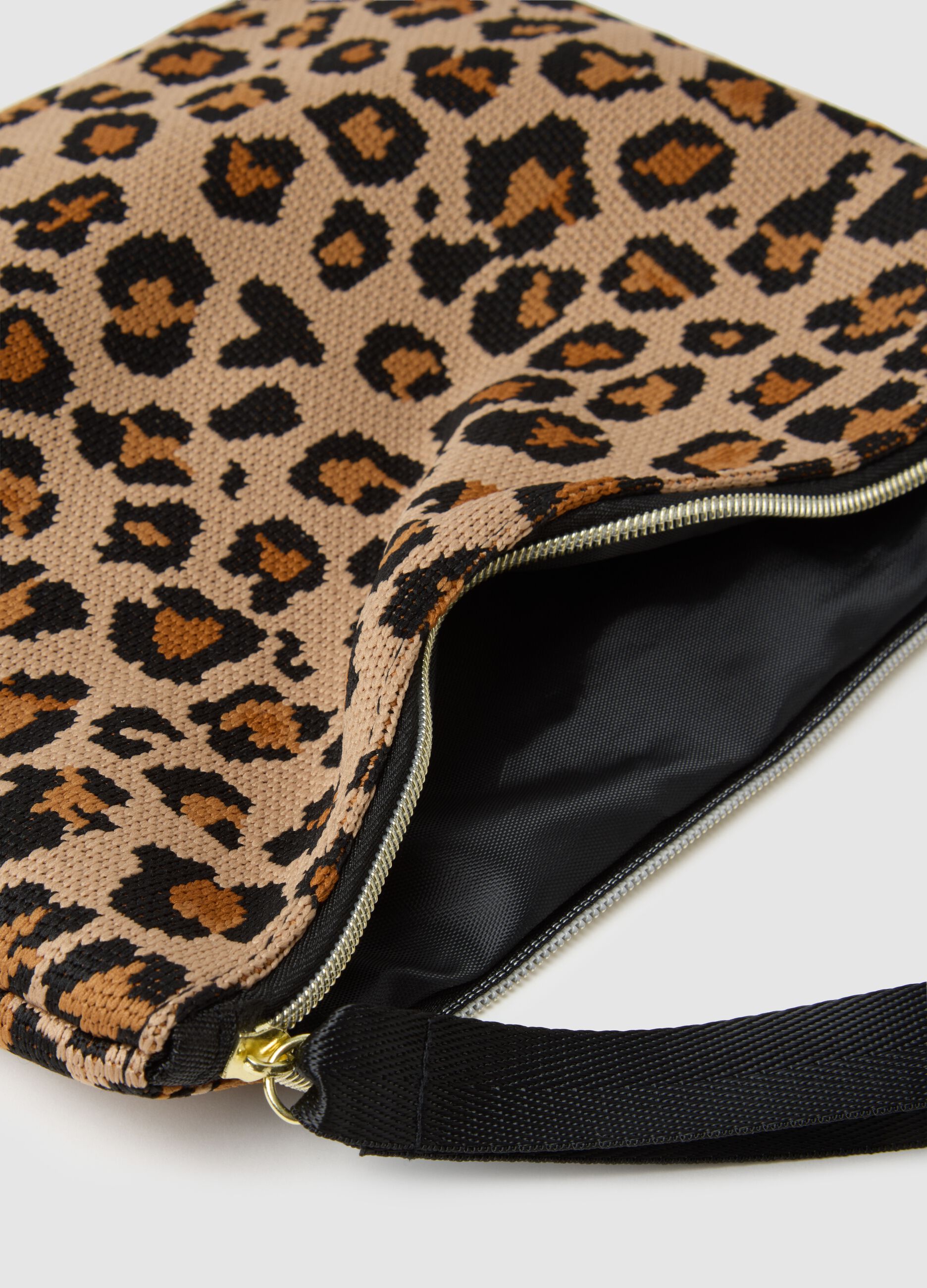 Multicolor Fabric Clutch Bag