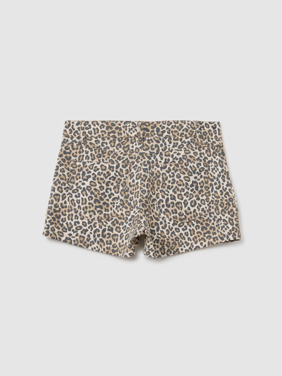 Shorts da ragazze in puro cotone multicolor regular fit_4