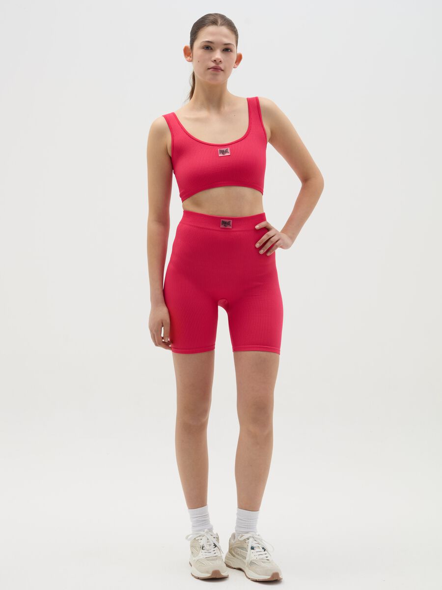 Ribbed cycle shorts_0