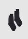 Twin-pack blue cotton blend socks_0