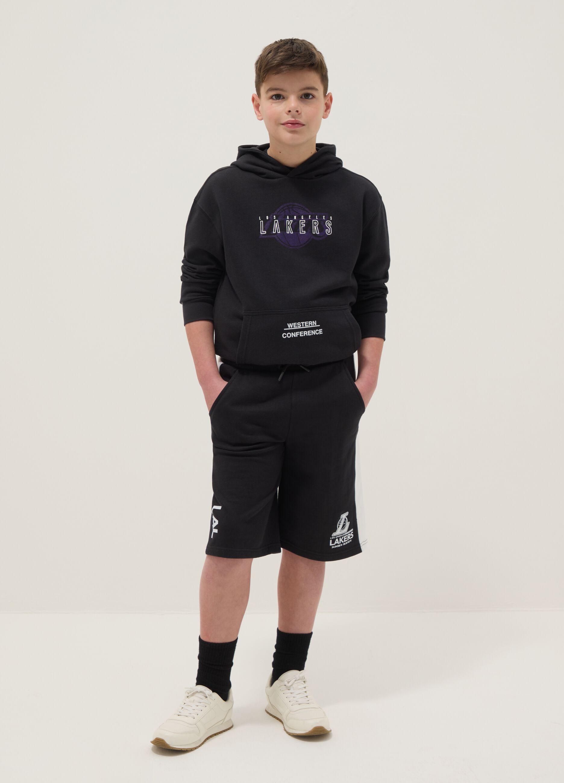 Black pure cotton shorts