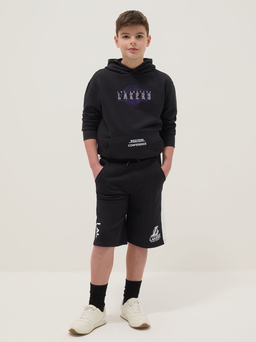 Black pure cotton shorts_0