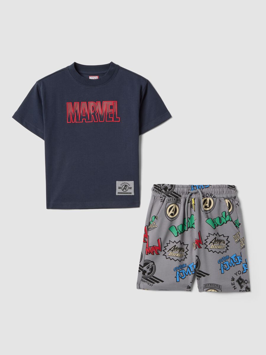 Multicolour pure cotton boys&rsquo; set with Marvel prints_0
