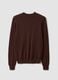 Maglia marrone in misto viscosa e lana regular fit_2