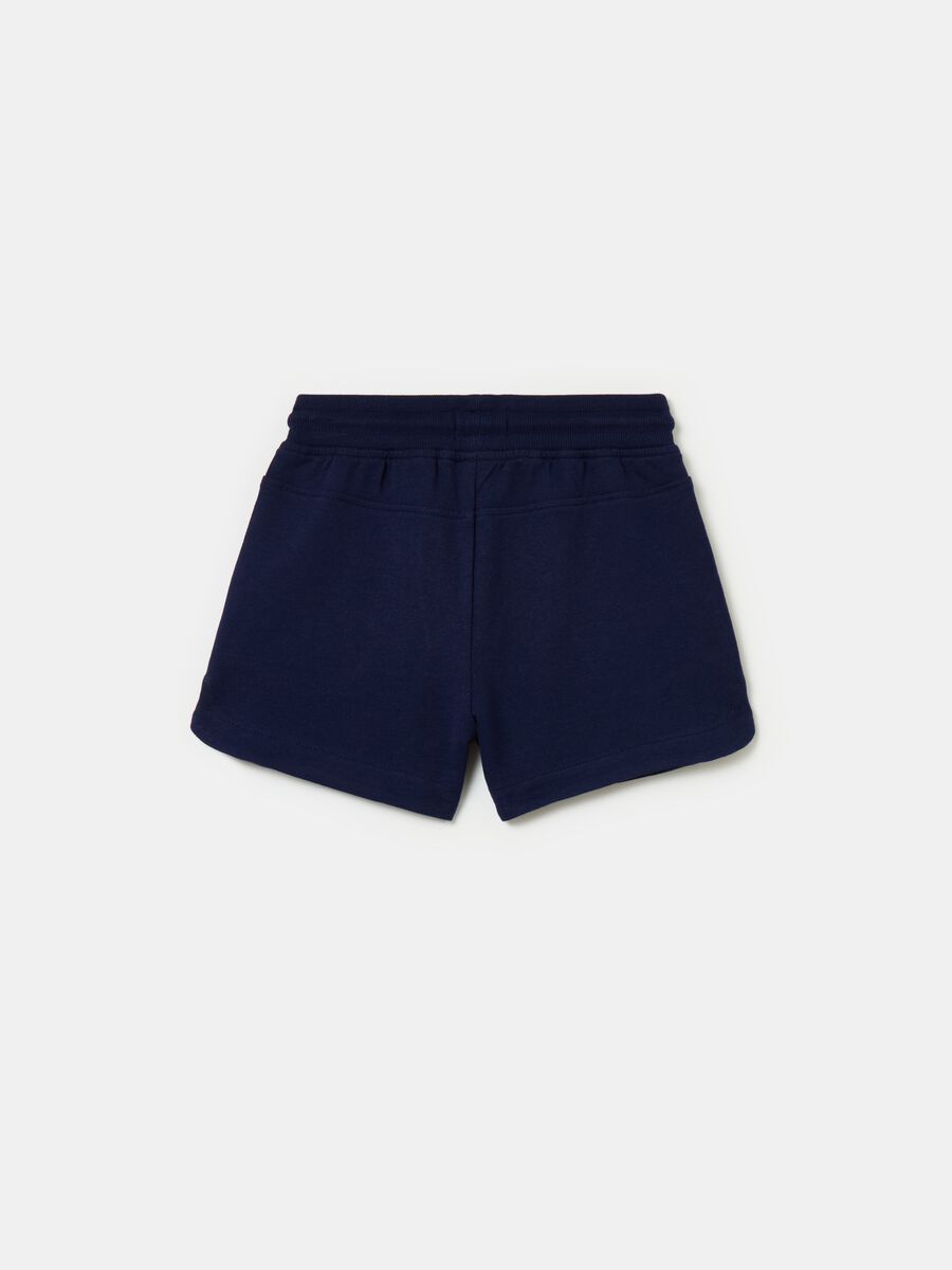 Fleece shorts with drawstring_1