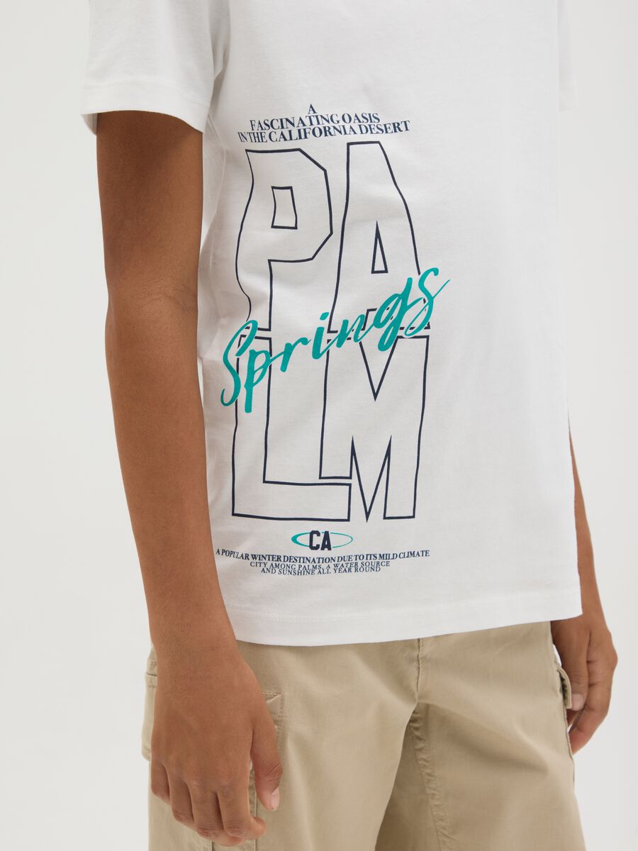 White pure cotton T-shirt for boys_2